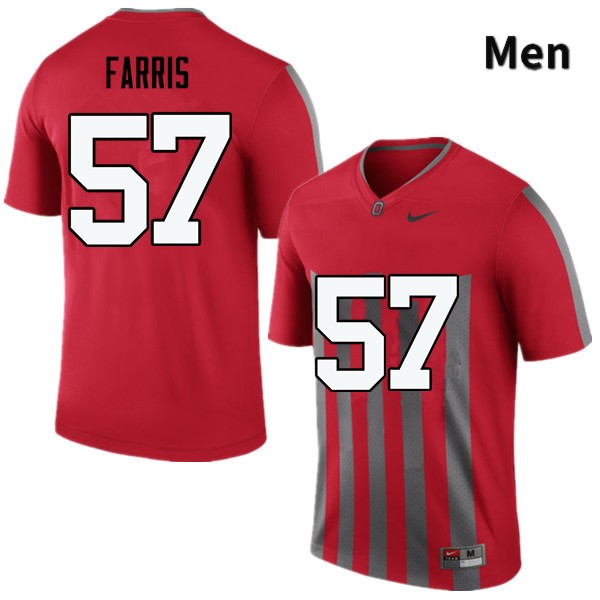 Ohio State Buckeyes Chase Farris Men's #57 Throwback Game Stitched College Football Jersey